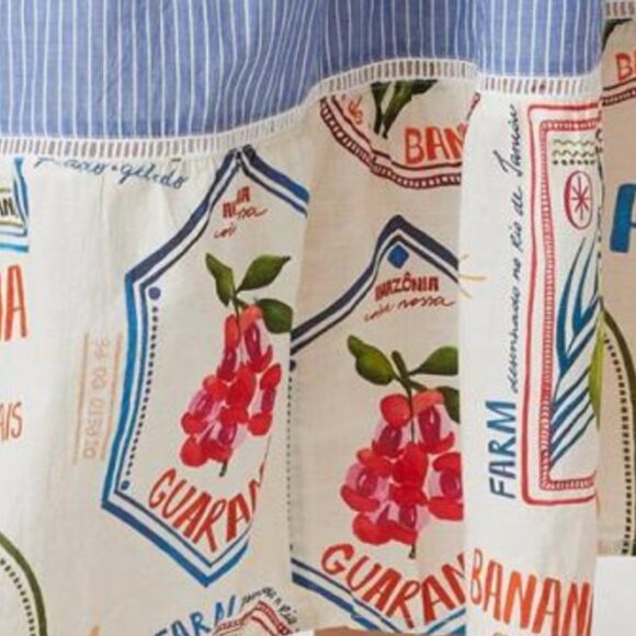 Farm Rio Pineapple Beach Maxi Dress Tropical Summer Maximalist - Picture 12 of 16